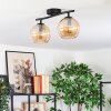 Koyoto lampa sufitowa, kula świetlna bursztynowy, 2-punktowe