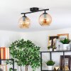 Koyoto lampa sufitowa, kula świetlna bursztynowy, 2-punktowe