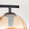 Koyoto lampa sufitowa, kula świetlna bursztynowy, przydymiony, 2-punktowe