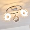 Prag lampy sufitowe listwy LED Chrom, 3-punktowe