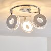 Prag lampy sufitowe listwy LED Chrom, 3-punktowe