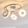 Prag lampy sufitowe listwy LED Chrom, 3-punktowe