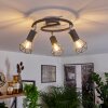 Baripada Lampa Sufitowa Antracytowy, Chrom, 3-punktowe