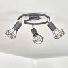Baripada Lampa Sufitowa Antracytowy, Chrom, 3-punktowe