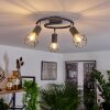 Baripada Lampa Sufitowa Antracytowy, Chrom, 3-punktowe
