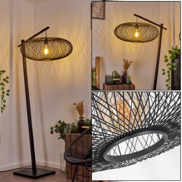 Brooker Lampa Stojąca Czarny, 1-punktowy