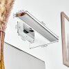 Morges Lampa oświetlająca lustro LED Chrom, Biały, 1-punktowy Morges Lampa oświetlająca lustro LED Chrom, Biały, 1-punktowy