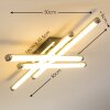 ISKUT lampa sufitowa LED Chrom, 4-punktowe