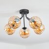 Koyoto lampa sufitowa, kula świetlna 52 cm bursztynowy, 5-punktowe