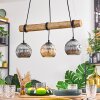 Ripoll lampa wisząca, kula świetlna, lampa wisząca kolory naturalne, czarny, 3-punktowe