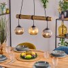Ripoll lampa wisząca, kula świetlna, lampa wisząca kolory naturalne, czarny, 3-punktowe