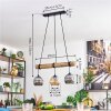 Ripoll lampa wisząca, kula świetlna, lampa wisząca kolory naturalne, czarny, 3-punktowe