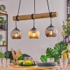 Ripoll lampa wisząca, kula świetlna, lampa wisząca kolory naturalne, czarny, 3-punktowe