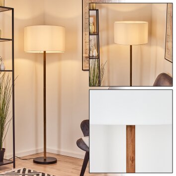 Flemming Lampa stojąca Ecru, Czarny, 1-punktowy Flemming Lampa stojąca Ecru, Czarny, 1-punktowy