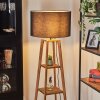 Flemming lampa stojąca kolory naturalne, czarny, 1-punktowy