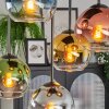 Koyoto lampa sufitowa, kula świetlna niebeieski, złoty, zielony, przezroczysty, miedziany, przydymiony, 5-punktowe