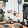 Gastor lampa wisząca, kula świetlna, lampa wisząca bursztynowy, przydymiony, 4-punktowe