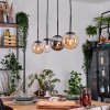 Gastor lampa wisząca, kula świetlna, lampa wisząca bursztynowy, przezroczysty, przydymiony, 4-punktowe