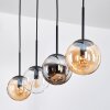 Gastor lampa wisząca, kula świetlna, lampa wisząca bursztynowy, przezroczysty, przydymiony, 4-punktowe