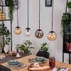 Gastor Lampa wisząca, Kula świetlna, Lampa wisząca W kolorze bursztynu, Przezroczysty, Przydymiony, 4-punktowe