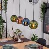 Gastor lampa wisząca, kula świetlna, lampa wisząca niebeieski, zielony, miedziany, 4-punktowe