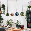 Gastor lampa wisząca, kula świetlna, lampa wisząca niebeieski, zielony, miedziany, 4-punktowe