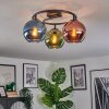 Koyoto lampa sufitowa, kula świetlna 37 cm niebeieski, zielony, miedziany, 3-punktowe
