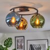 Koyoto lampa sufitowa, kula świetlna 37 cm niebeieski, złoty, zielony, 3-punktowe