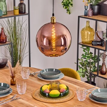 Koyoto Lampa wisząca, Kula świetlna, Lampa wisząca Złoty, 1-punktowy