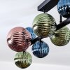 Chehalis lampa sufitowa, kula świetlna niebeieski, zielony, miedziany, 10-punktowe