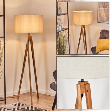 Flemming Lampa stojąca Ecru, Czarny, 1-punktowy Flemming Lampa stojąca Ecru, Czarny, 1-punktowy