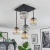 Ripoll lampa sufitowa, kula świetlna bursztynowy, przezroczysty, przydymiony, 5-punktowe