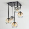 Ripoll lampa sufitowa, kula świetlna bursztynowy, przezroczysty, przydymiony, 5-punktowe