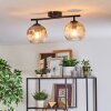 Ripoll Lampa sufitowa, Kula świetlna W kolorze bursztynu, Przezroczysty, Przydymiony, 2-punktowe