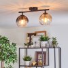 Koyoto lampa sufitowa, kula świetlna bursztynowy, przezroczysty, przydymiony, 2-punktowe