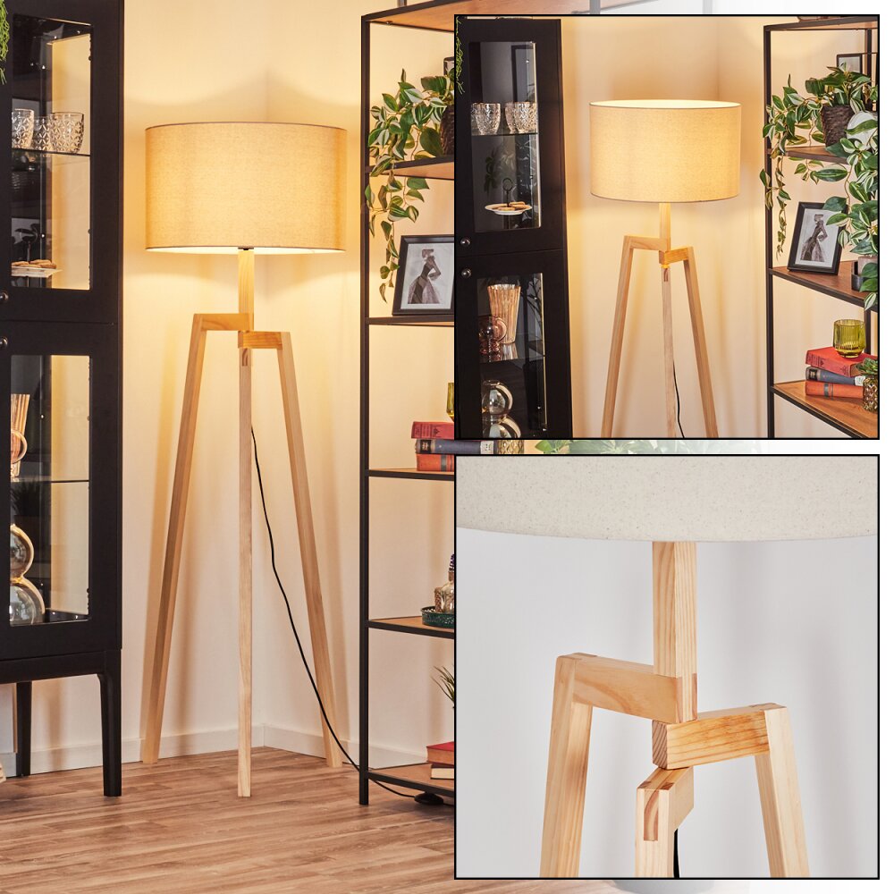 Flemming Lampa stojąca Ecru, Czarny, 1-punktowy main product photo