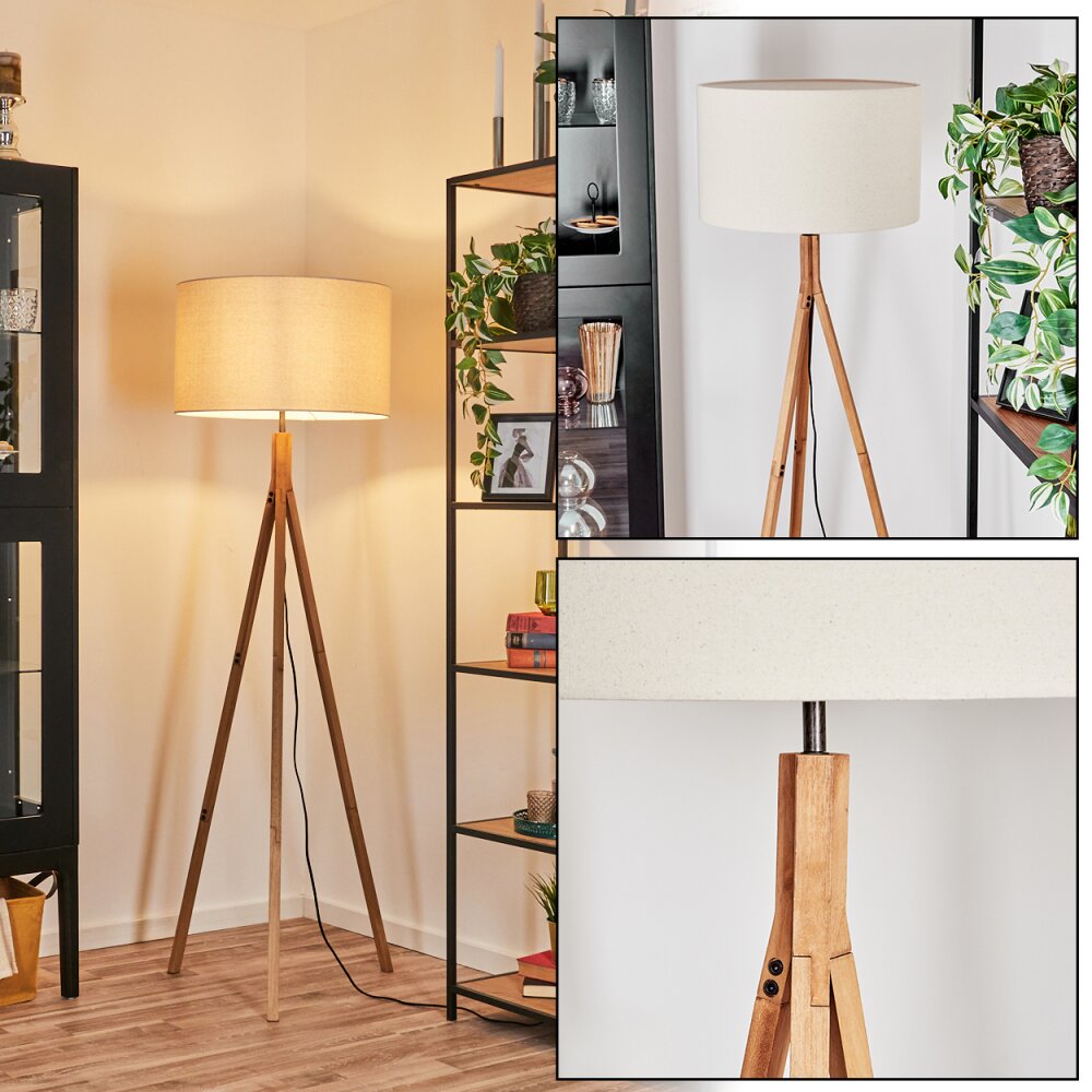 Flemming Lampa stojąca Ecru, Nikiel matowy, 1-punktowy main product photo