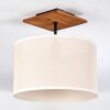 Bassagoda lampa sufitowa kolory naturalne, czarny, 1-punktowy
