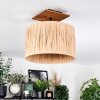 Granja lampa sufitowa kolory naturalne, czarny, 1-punktowy