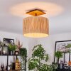 Granja lampa sufitowa kolory naturalne, czarny, 1-punktowy