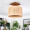 Granja lampa sufitowa kolory naturalne, czarny, 1-punktowy