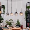Gastor lampa wisząca, kula świetlna, lampa wisząca bursztynowy, przezroczysty, przydymiony, 4-punktowe
