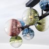Chehalis lampa sufitowa, kula świetlna niebeieski, zielony, przezroczysty, miedziany, 10-punktowe