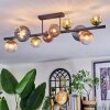 Chehalis lampa sufitowa, kula świetlna niebeieski, zielony, przezroczysty, miedziany, 10-punktowe