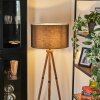 Flemming Lampa stojąca Ciemne drewno, Czarny, 1-punktowy