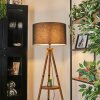 Flemming lampa stojąca brązowy, kolory naturalne, czarny, 1-punktowy