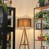 Flemming lampa stojąca brązowy, kolory naturalne, czarny, 1-punktowy