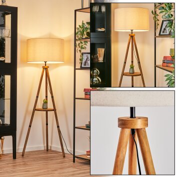 Flemming Lampa stojąca Brązowy, Ecru, Czarny, 1-punktowy