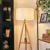 Flemming lampa stojąca kolory naturalne, czarny, 1-punktowy