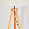 Flemming lampa stojąca kolory naturalne, czarny, 1-punktowy